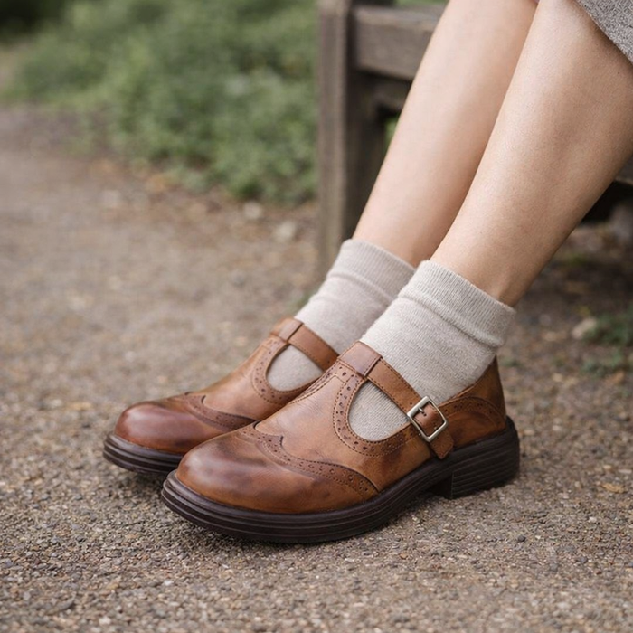 Mary Jane-schoenen voor dames | Comfortabele ballerina's | Orthopedische zool, ademende voering