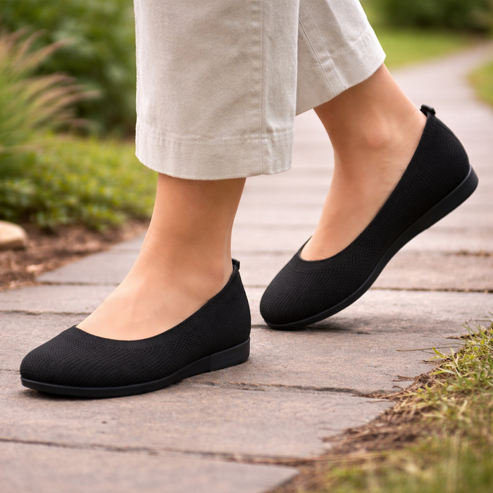 Dames ballerina's | Minimalistische stijl | Zachte zool, comfortabele pasvorm