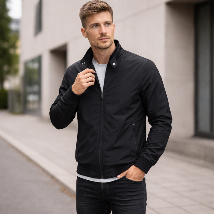 Herenbomber – lichtgewicht casual jack met rits