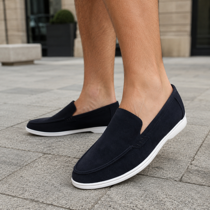 Leren herenloafers vintage zonder veters Sonny
