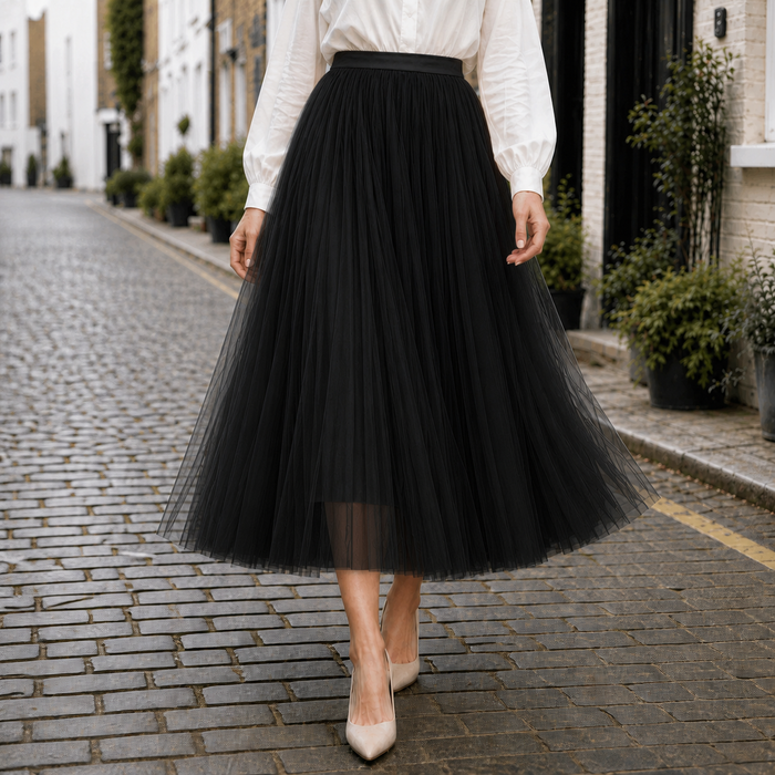 Midi-rok met hoge taille | Stijlvol ontwerp | Comfortabele pasvorm