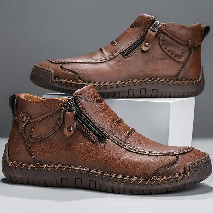 Leren herenloafers | Orthopedische ondersteuning, antislipzool