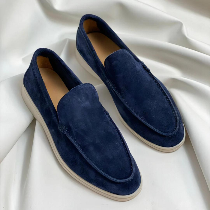 Leren herenloafers | Suède instappers | Donkerblauw, kaki, bruin, zwart