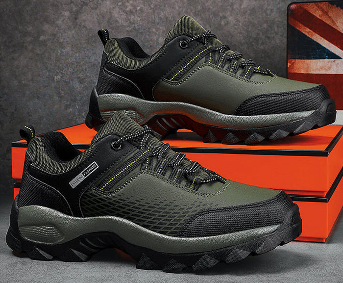 Heren wandelschoenen - barefoot-stijl - met veters - lichtgewicht - stevig