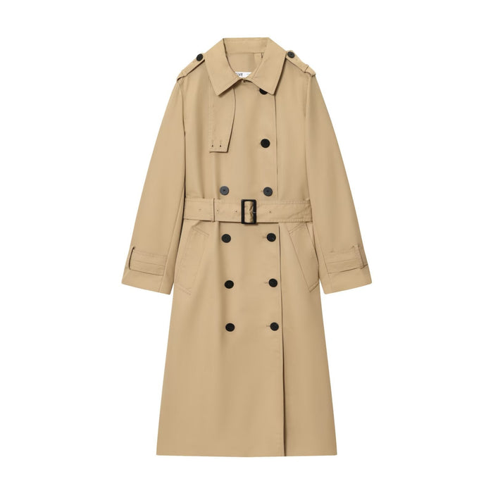 Lange double-breasted trenchcoat