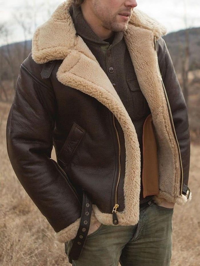 Heren pilotenjack | Rits, klassieke aviator-stijl