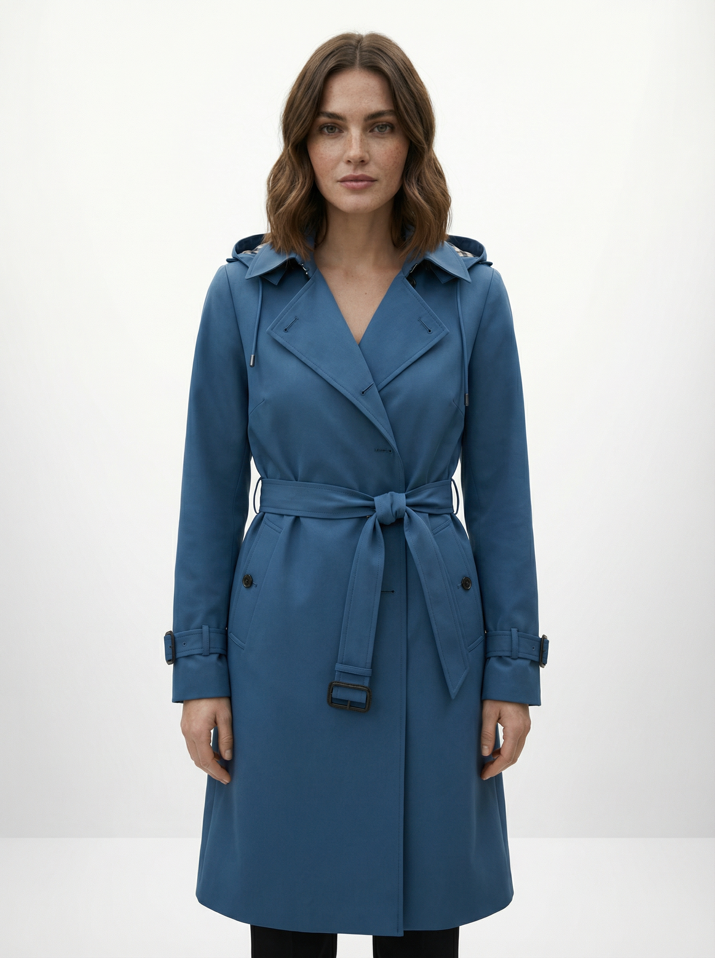 Women’s Elegant Double-Breasted Trench Coat