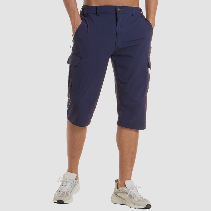 Heren cargoshort tot op de knie | met zijzakken