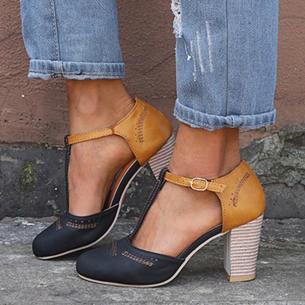 Orthopedische pumps met blokhak Astrid