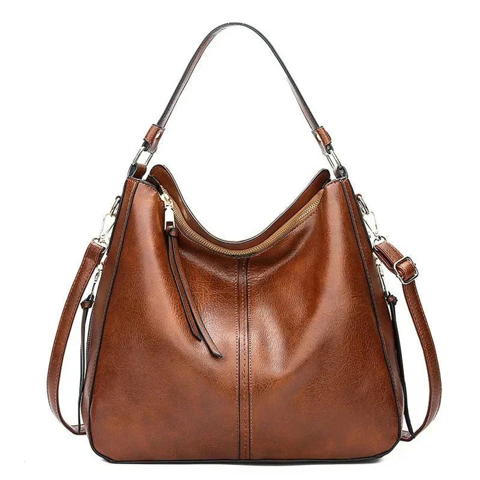 Ruime crossbodytas met leerlook