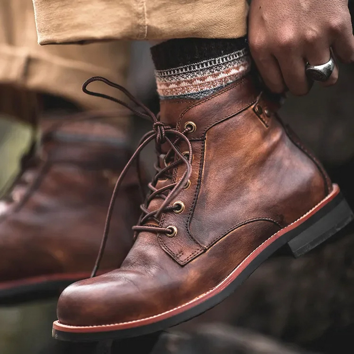 Veterschoenen heren van vegan microvezel