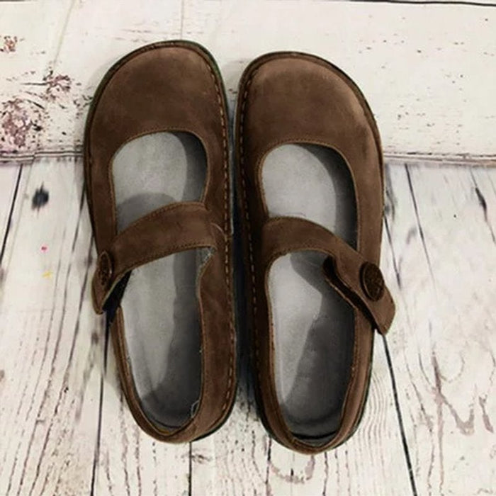Mary Jane schoenen van suède met verstelbaar bandje