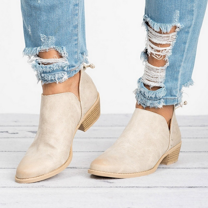 Enkellaarsjes | vintage stijl, hoogwaardig leer, damesschoenen