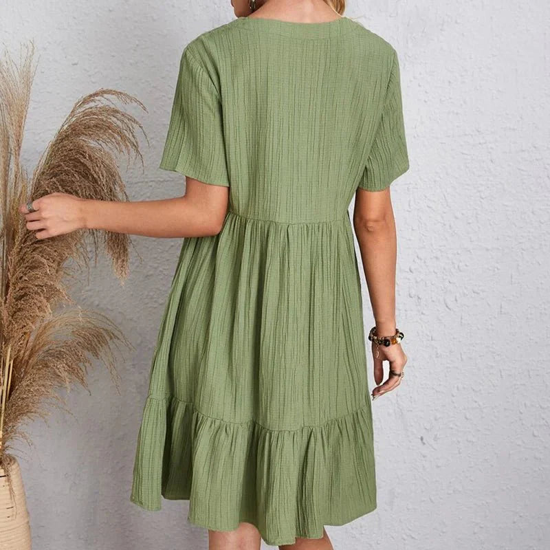 A-lijn jurk voor dames | Korte mouw | Zomerjurk