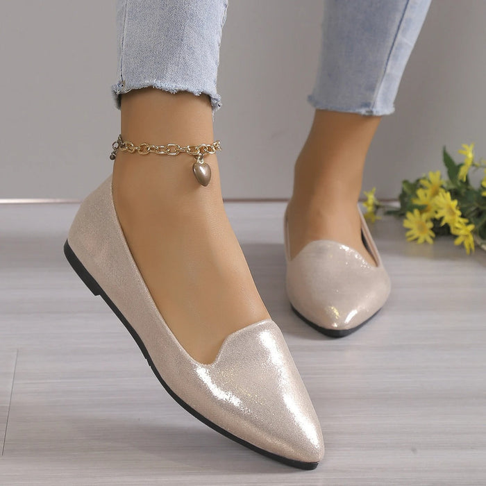 Dames ballerina's | Spitse neus, flexibel | Stijlvolle comfortabele schoenen