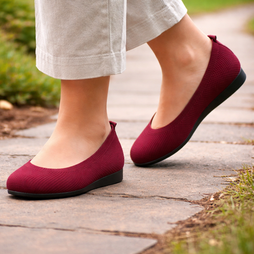 Dames ballerina's | Minimalistische stijl | Zachte zool, comfortabele pasvorm