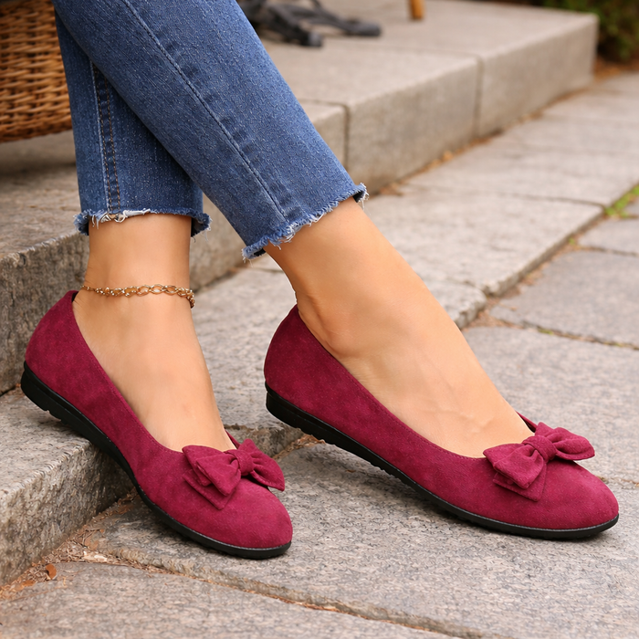 Dames ballerina's | Strikdetail, elegante stijl | Instapschoenen