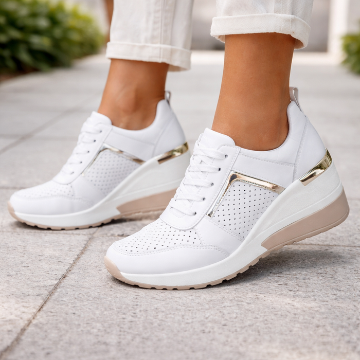 Sneakers met sleehak | Orthopedische steun | Ademende zool