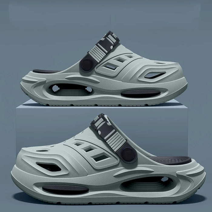 Herenslippers | Gedempte zool, verstelbare band