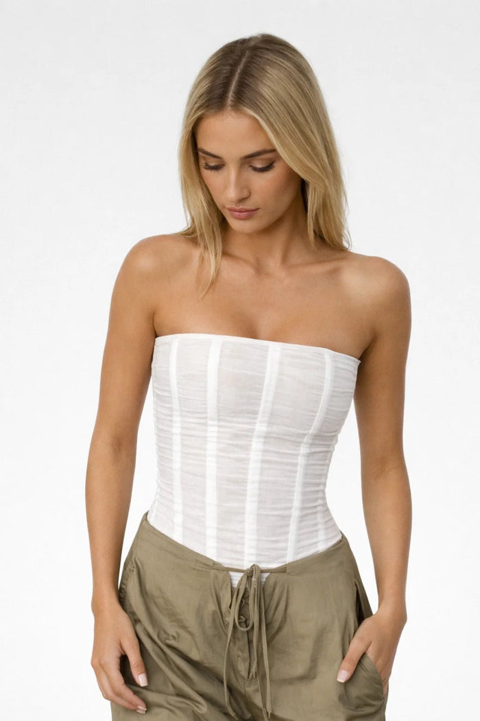 Korsettop | Strapless, corrigerende tubetop