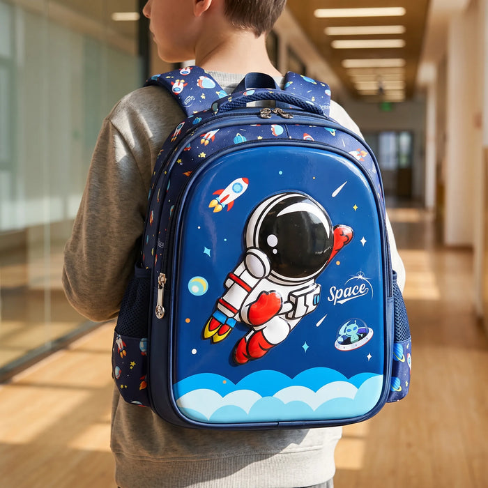 Schoolrugzak | 3D-ruimtethema, 20-35 l | Voor kinderen