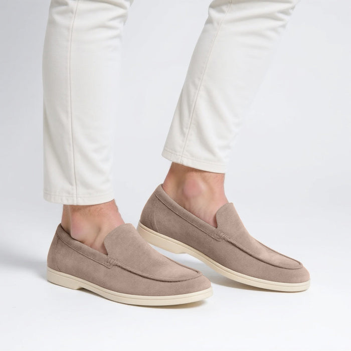 Herenloafers vintage instapper met handgestikte naden