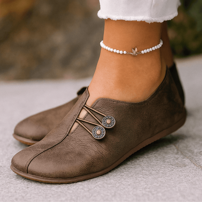 Leren barefoot-schoenen voor dames, brede pasvorm en flexibel