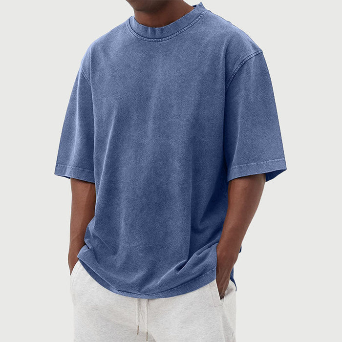 Heren-T-shirt | Oversized, gewassen vintage