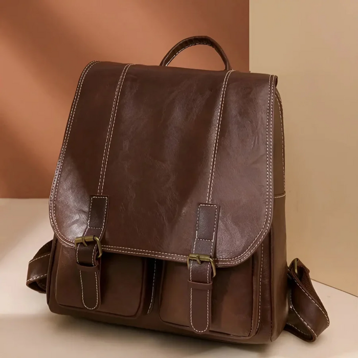 Rugzak | Vintage stijl, praktisch | Bruin, zwart, koffie