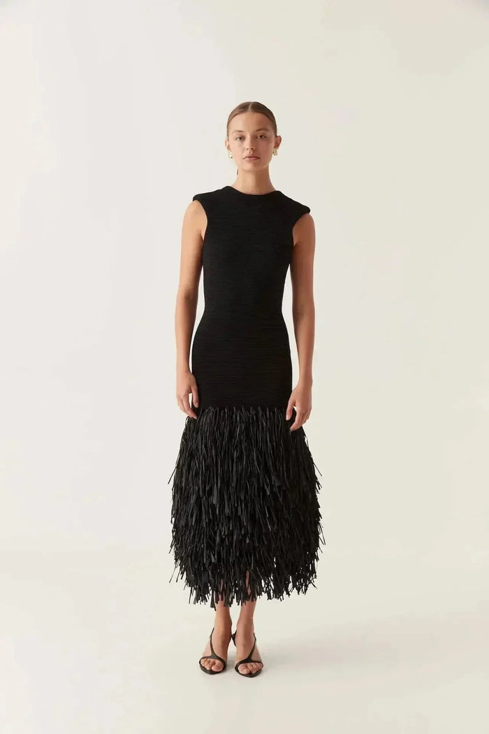 Audrey Fringe Midi Dress