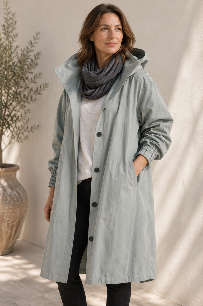 Waterdichte regenjas | Ademende oversized jas met capuchon
