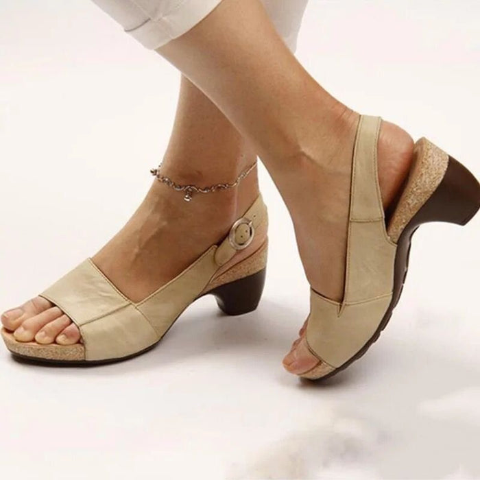 Sandalen met blokhak | Verstelbaar enkelbandje | Comfortabel