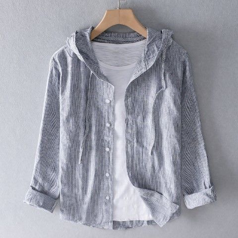 Linnen hoodie | Dames, lange mouw | Ademend, casual | Georgina