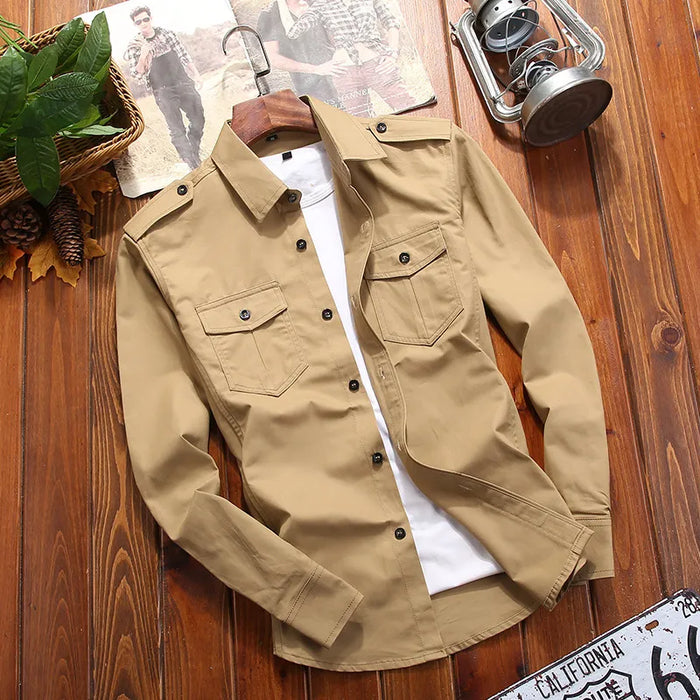 T-shirts | Tactical overhemd, lange mouw | Utility, met zakken