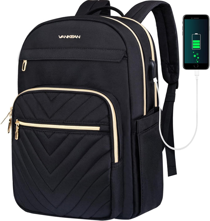 Laptoprugzak | Waterdicht, usb-poort, 15,6"